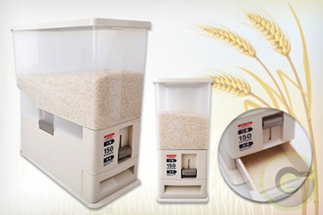 Bảo quản gạo nếp trong thùng đựng