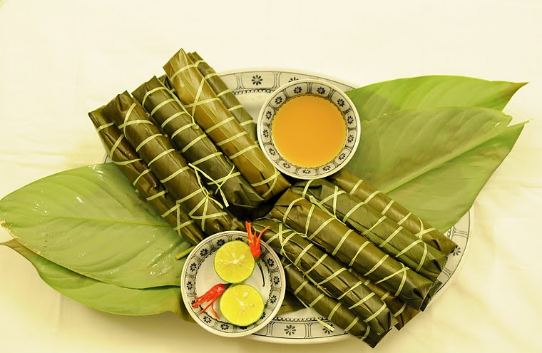 Bánh tẻ đậm đà hương vị gạo tẻ
